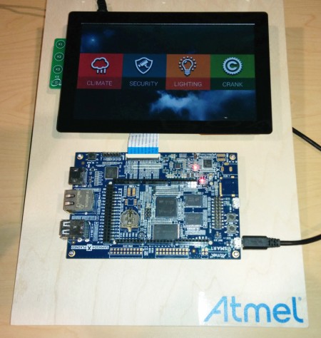 Storyboard Suite home automation demo on the Atmel SAMA5D4, featuring video playback