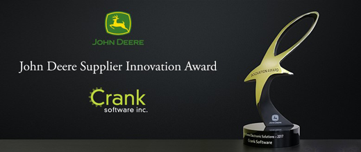 Crank Software wins 2017 John Deere Supplier Innovation Award 