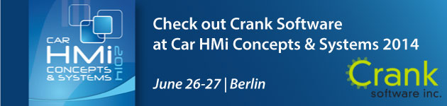 Crank Software @ Car HMi Concept Berlin 2014 Crank Software @ Car HMi Concept Berlin 2014