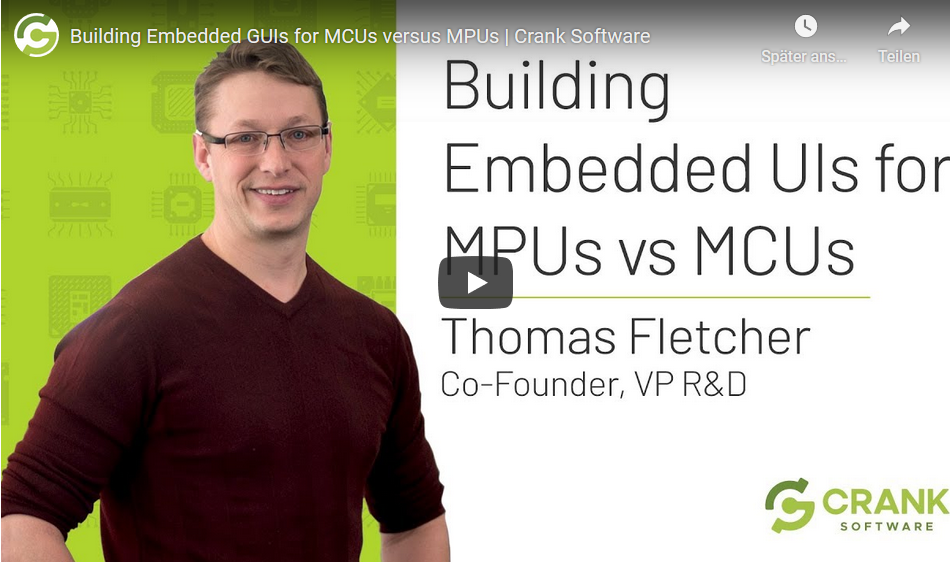Building Embedded GUIs for MCUs versus MPUs