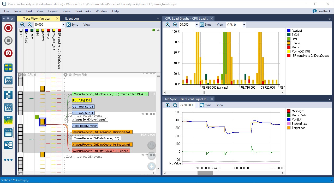 Tracealyzer FreeRTOS